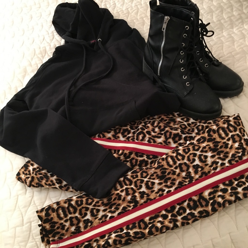 Cheetah Tuxedo Stripe Pants - Picture 7 of 8